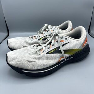 Brooks Adrenaline GTS 23 Running Shoes Men's Size 13 Medium White Orange Black